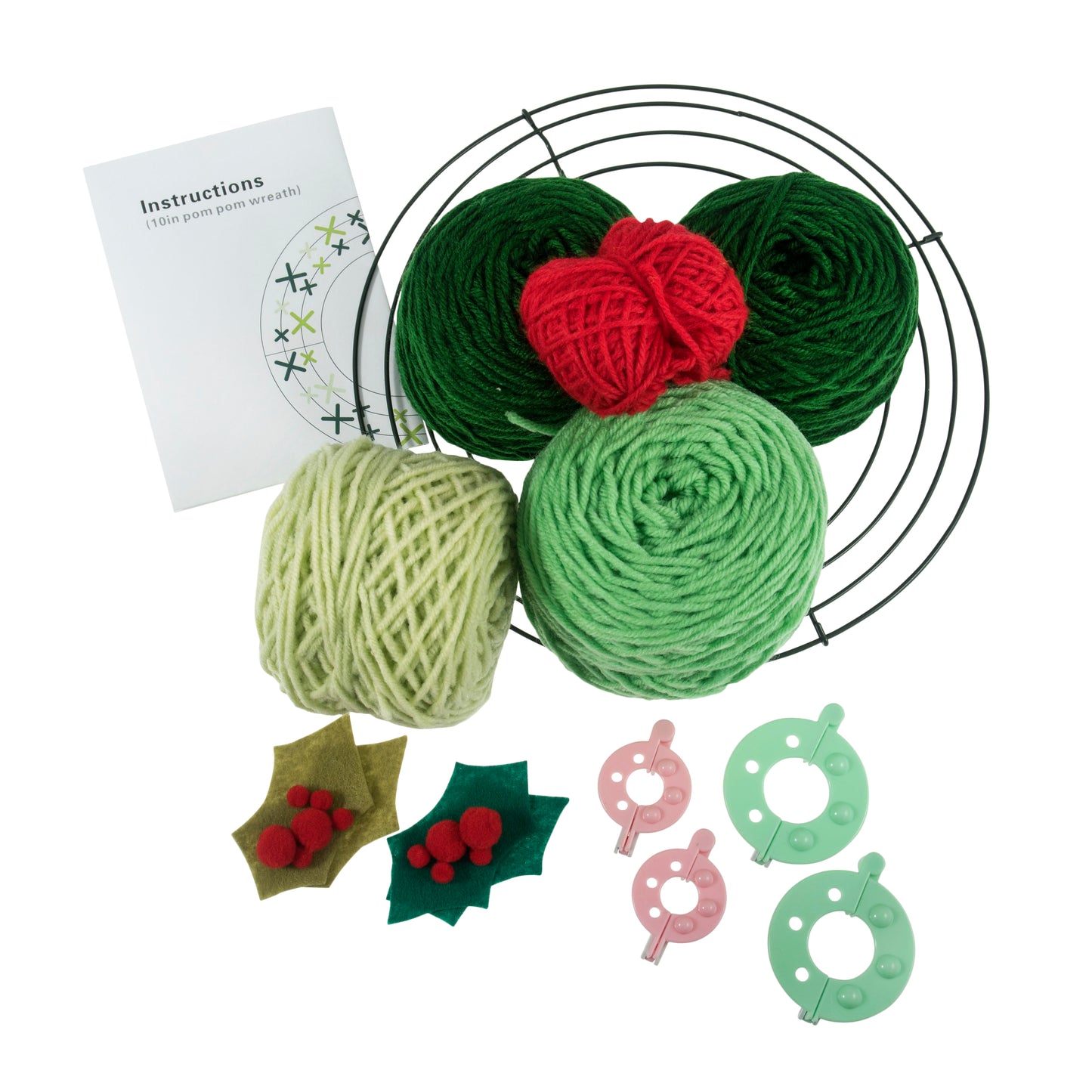 Trimits Christmas Pom Pom Wreath Making Kit