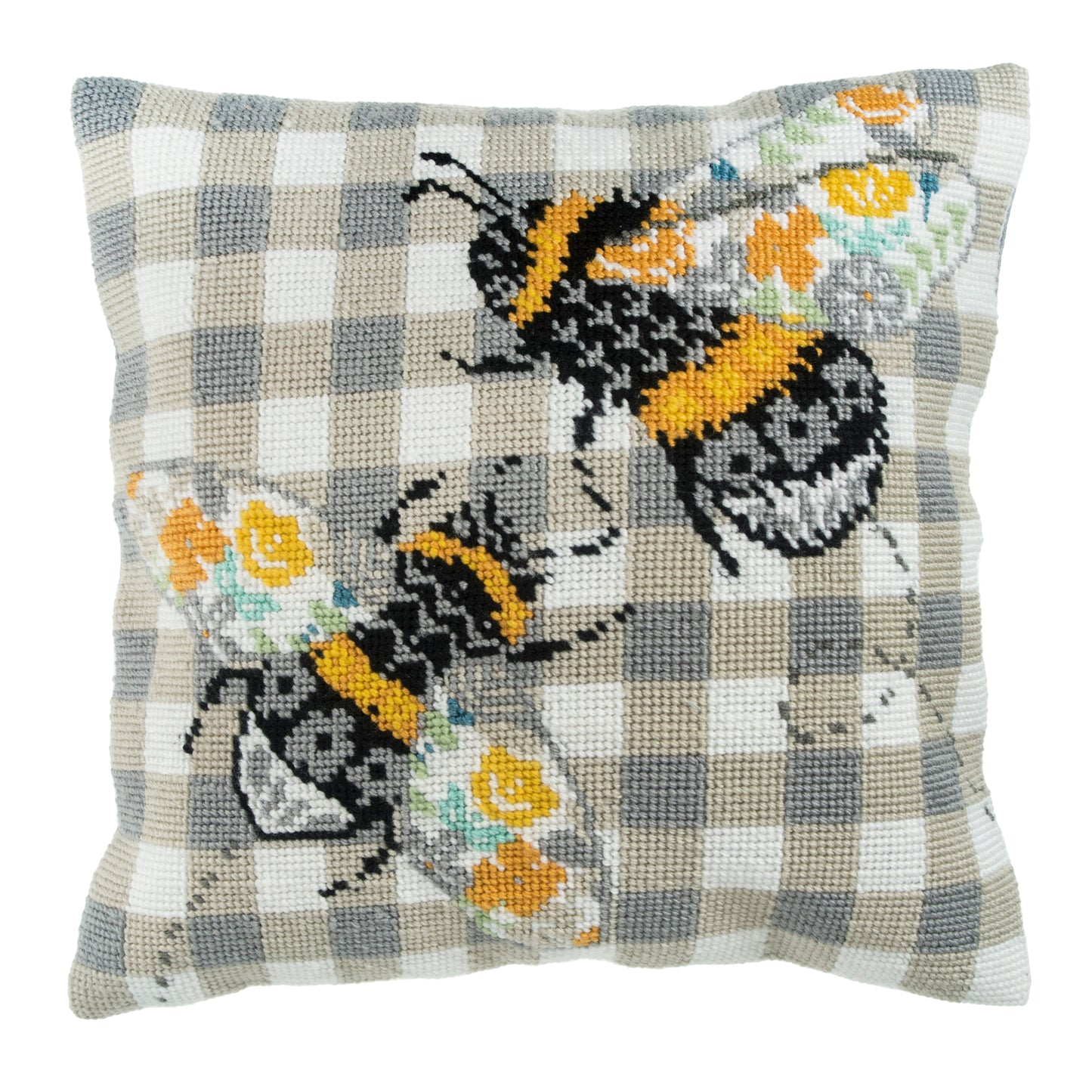 Trimits Half Cross Stitch Kit Bee Cushion
