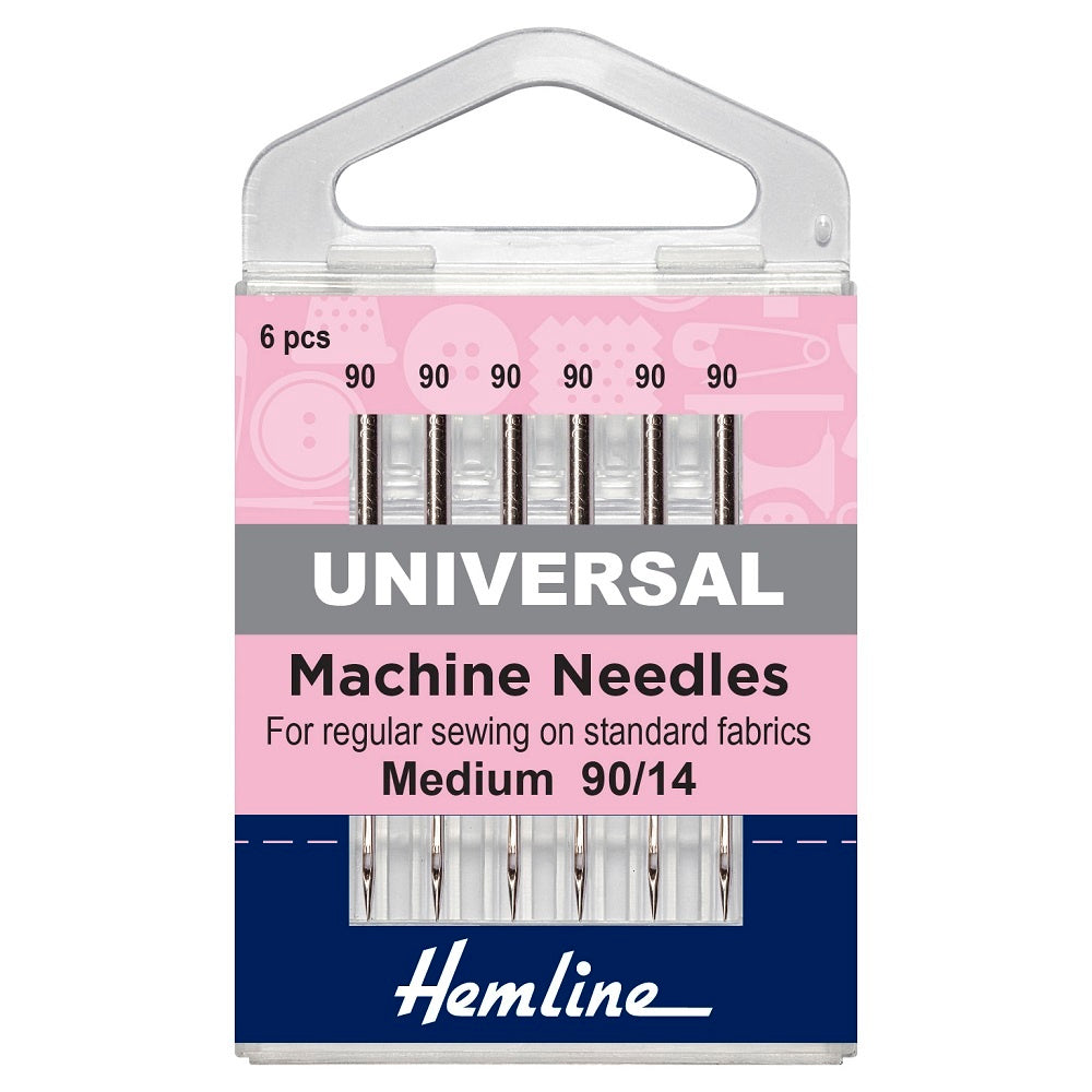 Hemline Machine Needles Medium Size 90