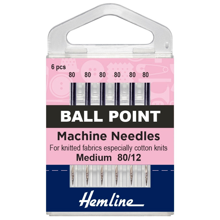 Hemline sewing  Machine Needles Ballpoint 80 12