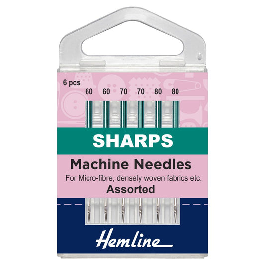 Hemline Machine Needles Sharps/Micro Assorted