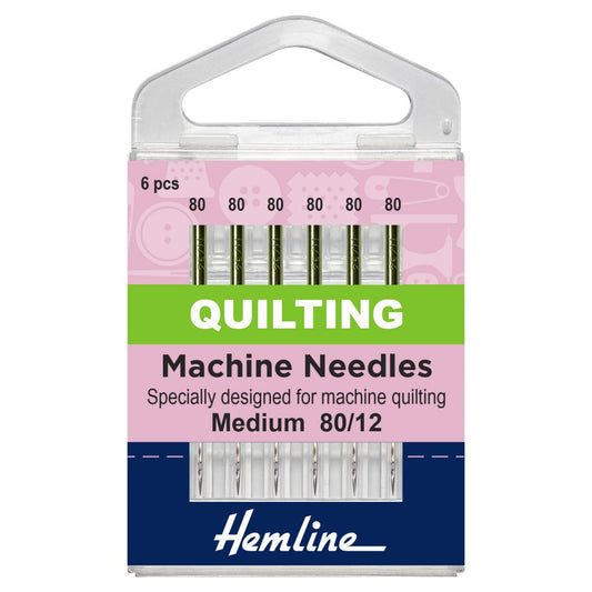 Hemline Machine Needles Quilting (Medium)