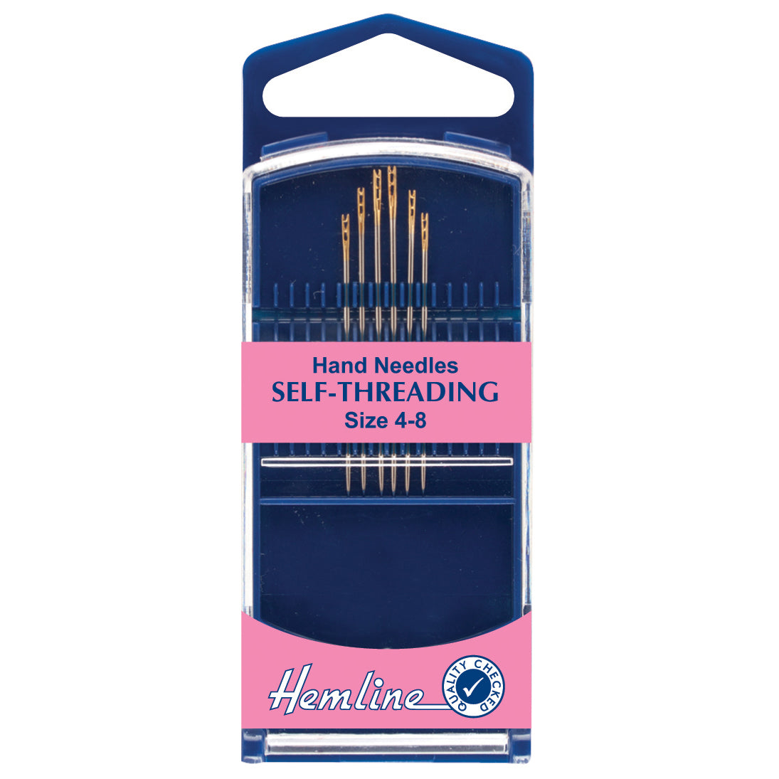 Hemline Premium Hand Needles Self Threading sizes 4 to 8