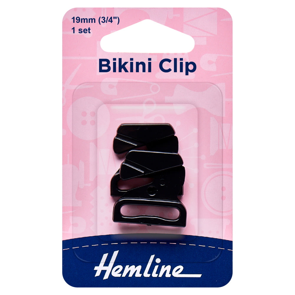 1 Set of Bikini Clip in White or Black