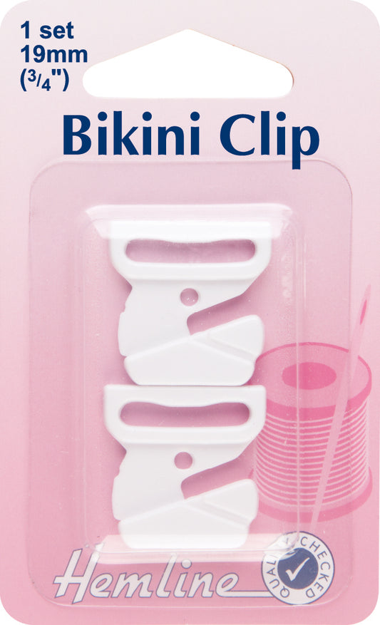 1 Set of Bikini Clip in White or Black