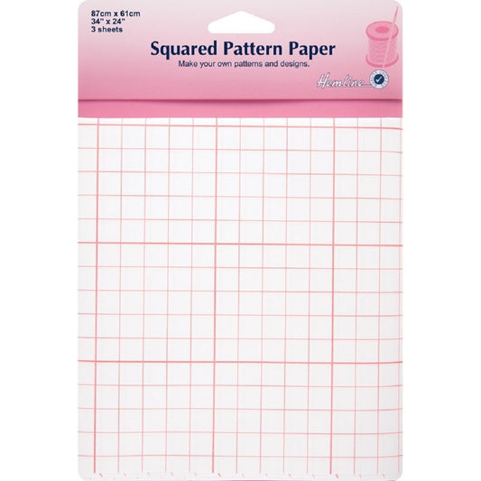 Hemline Tracing Paper Squared 61 by 86cm. 3 sheets 