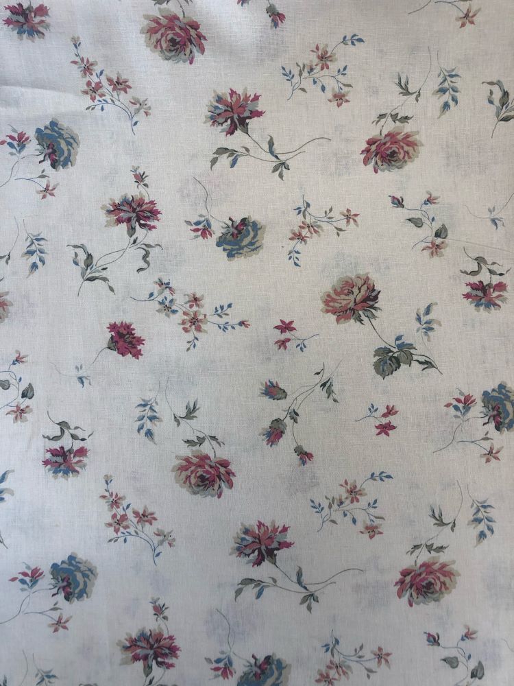 Linen Floral Print