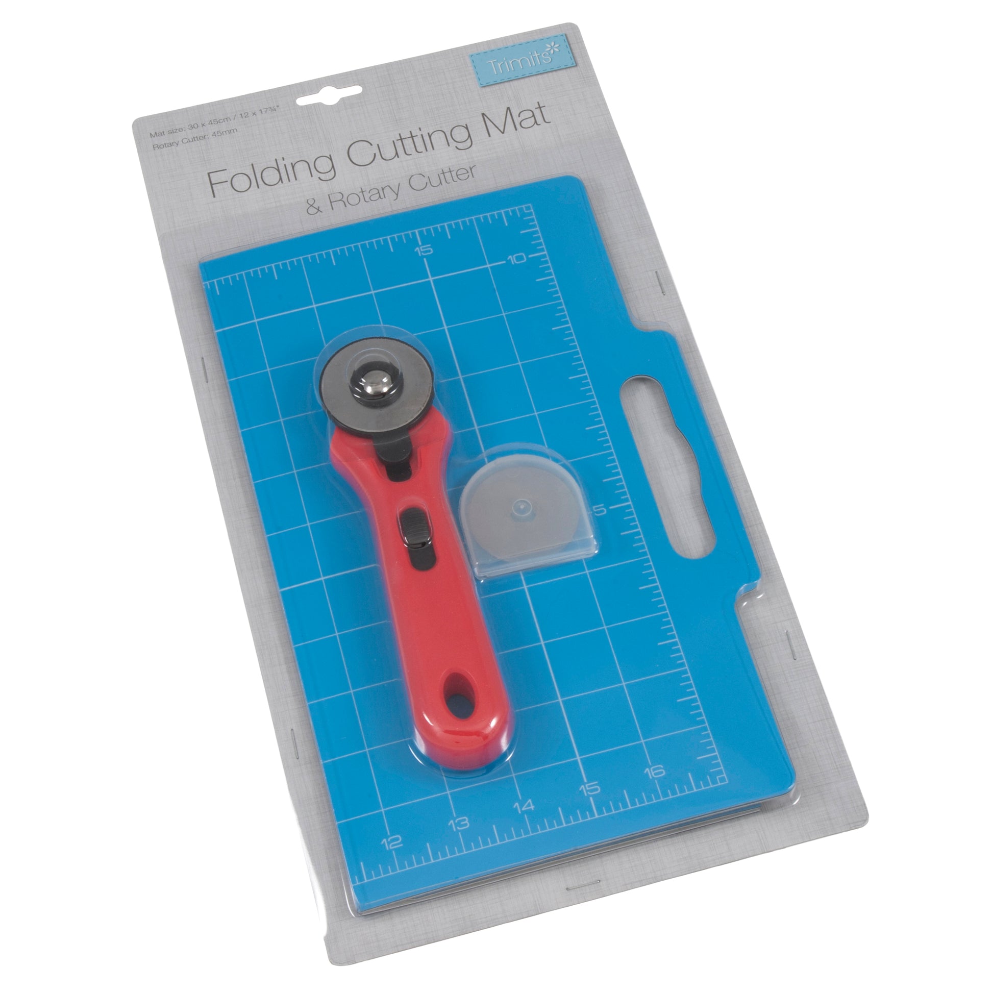 Trimits Self Healing Foldable Cutting Mat With Rotary Cutter