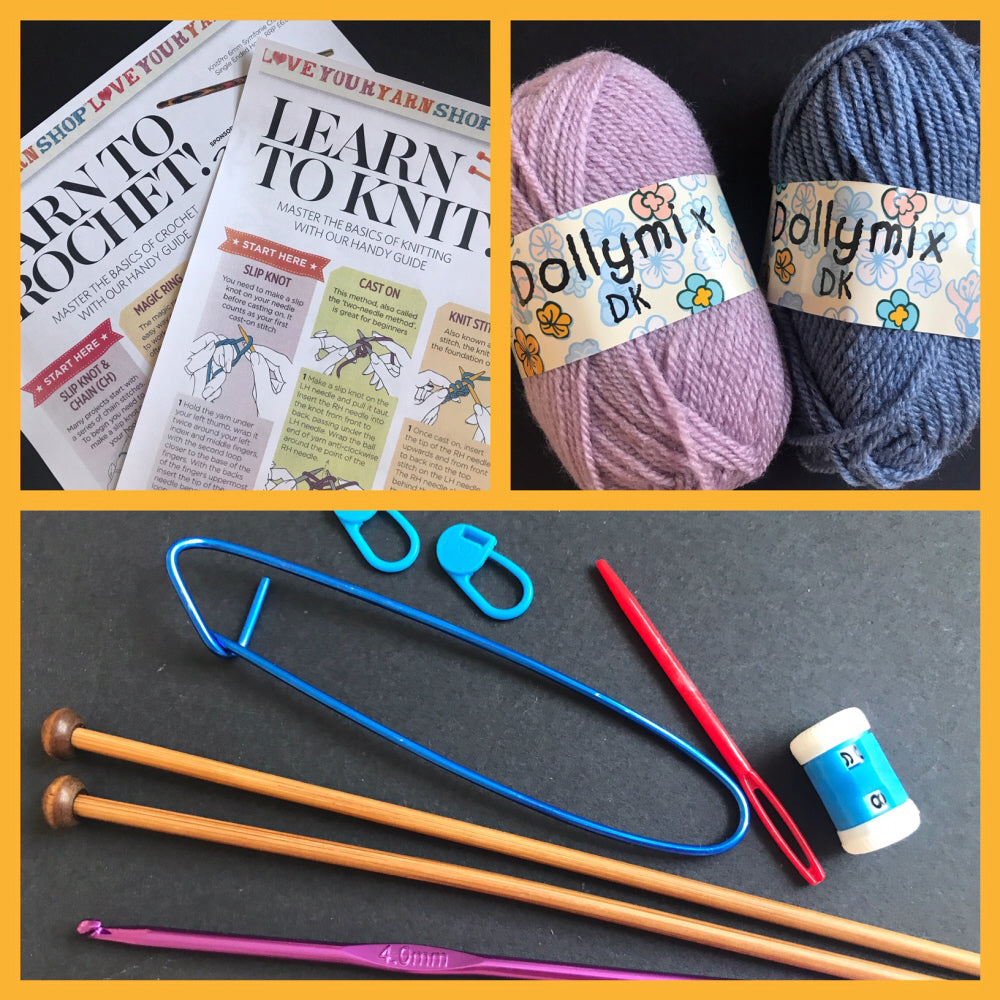 Beginners Learn to Crochet Knit Kit