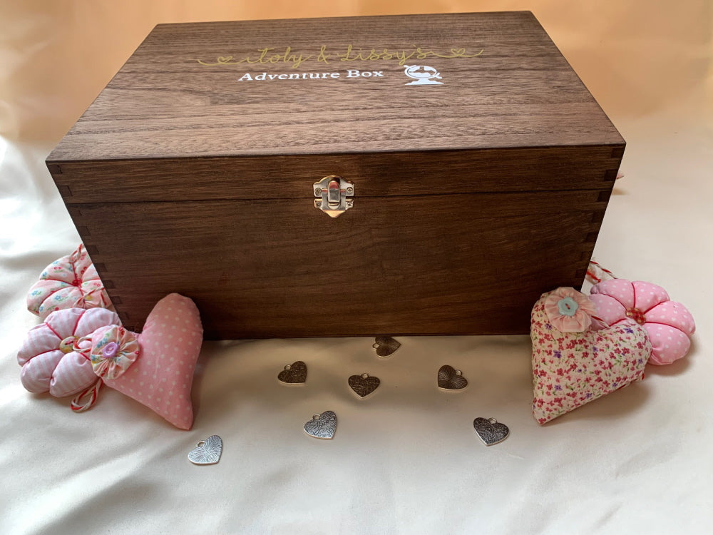 Personalised Wooden Keepsake Box Special Birthday Wedding Graduation Travel