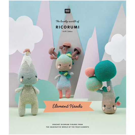 Rico Design Ricorumi Element Heads Amigurumi Crochet Pattern Book