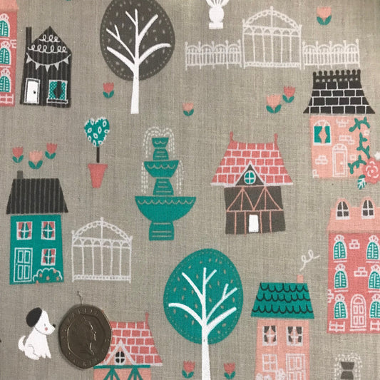 Polycotton In the Doghouse Fabric 1 metre