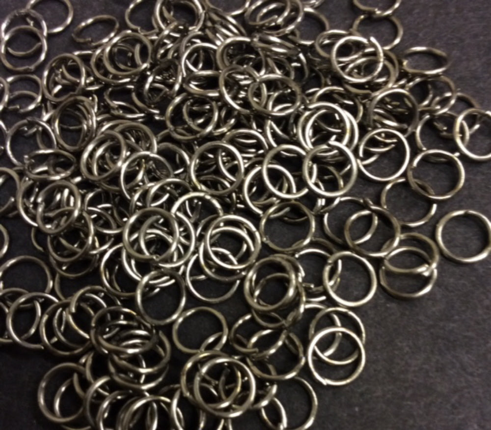 Jump Rings Various Sizes and Colours  pack 200 antique silver