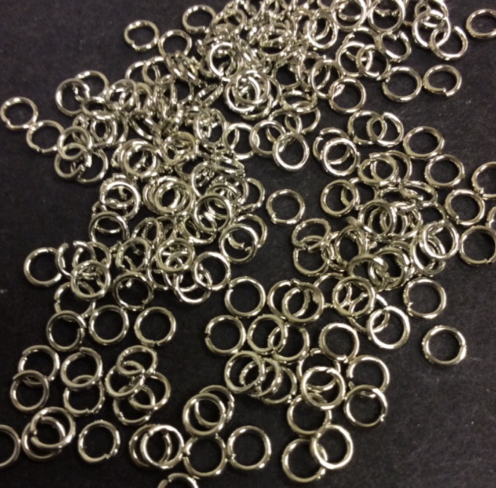 Jump Rings Various Sizes and Colours  pack 200 silver