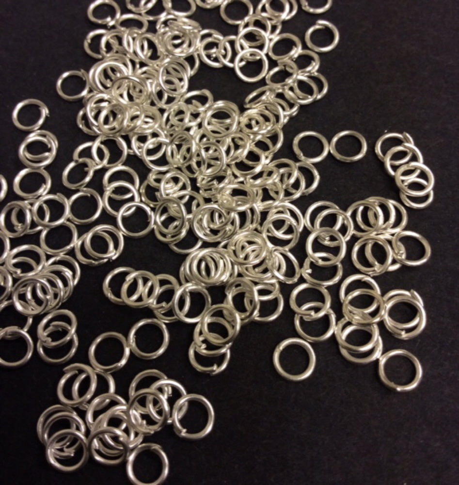 Jump Rings Various Sizes and Colours  pack 200 silver 
