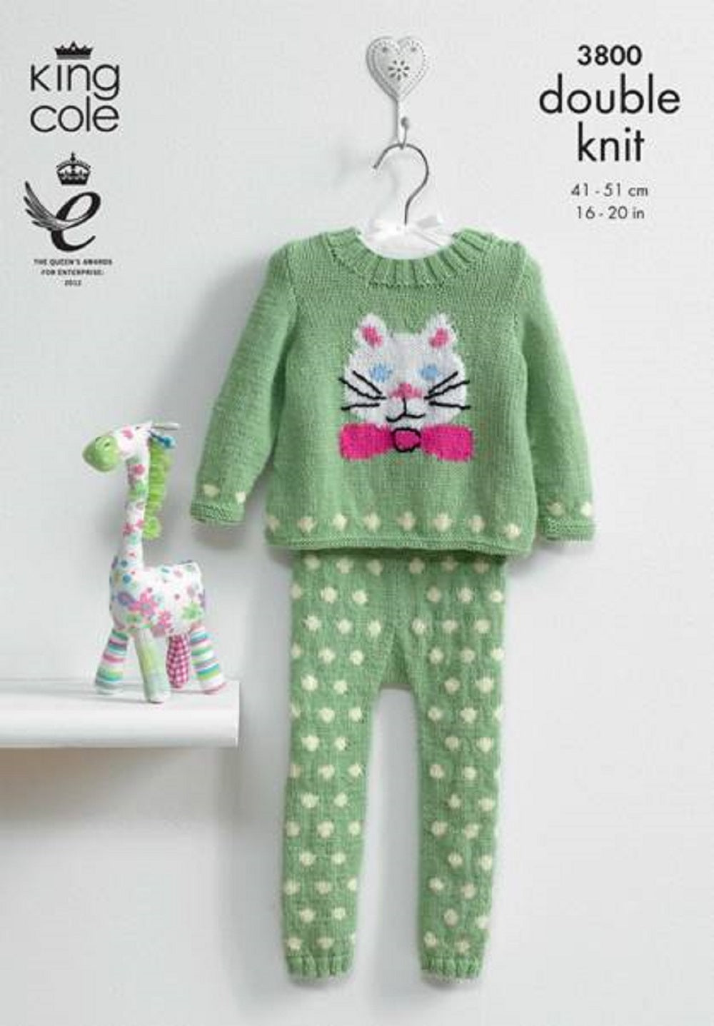 King Cole 3800 Childs Leggings Tunic Double knit Knitting Pattern