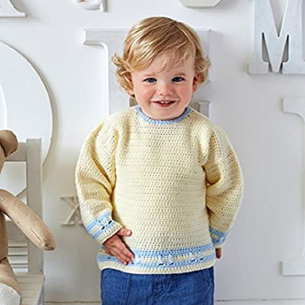 King Cole 9326 Baby DK Jacket Sweater Crochet Pattern