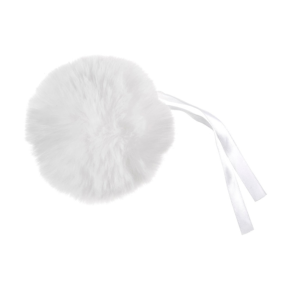 Chasse Plastic Pom Poms White Streamer Size: 3/4W X 6L