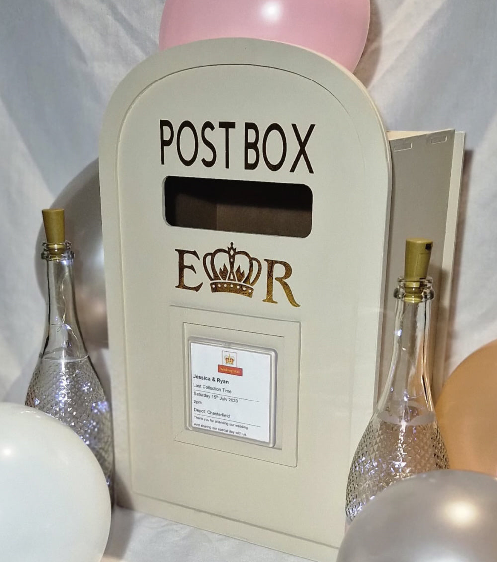 Personalised Wooden Post Box Special Birthday Wedding Christening