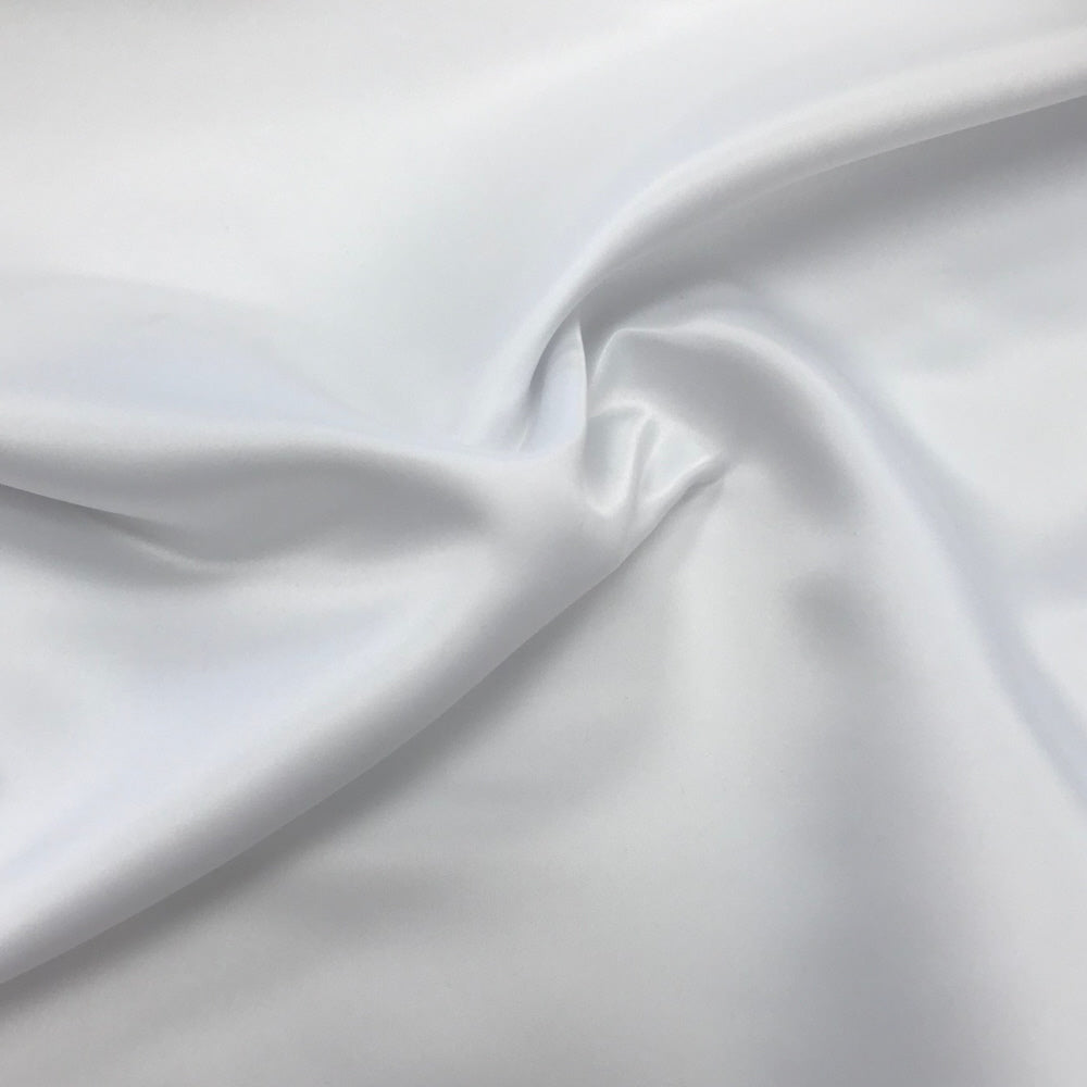 White Bridal Duchess Satin Fabric
