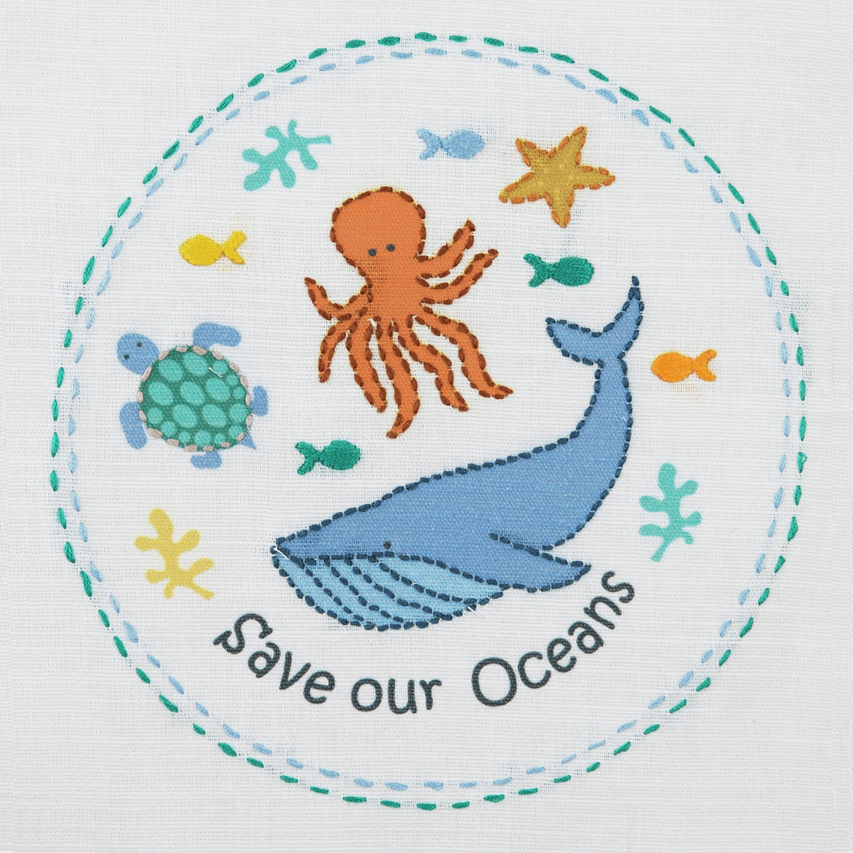 Anchor 1st Kit Freestyle Embroidery save the ocean