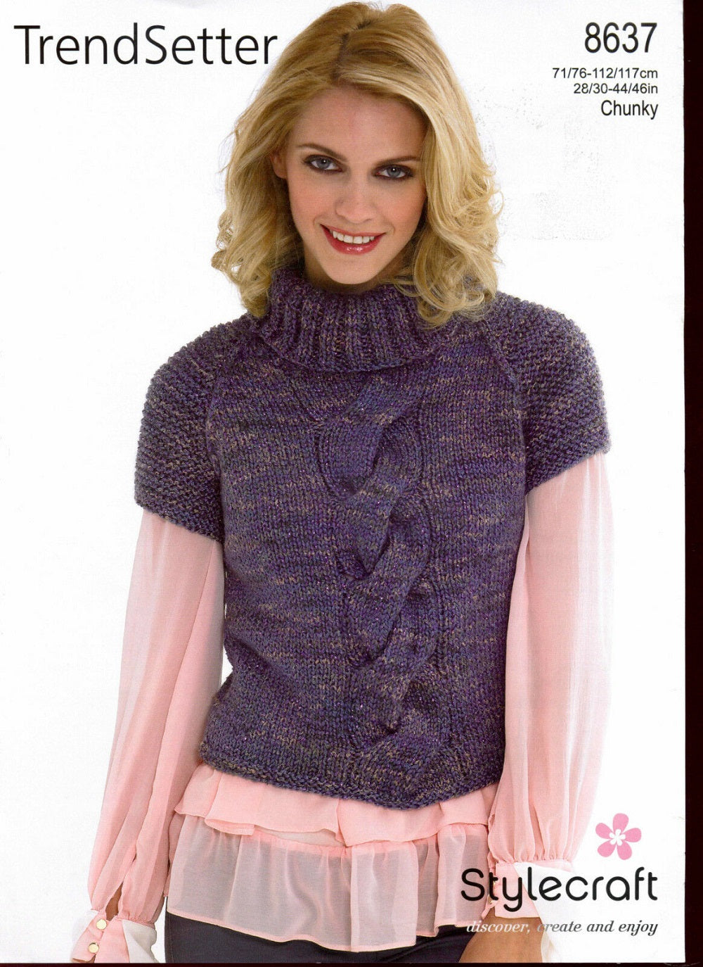 Stylecraft  8637 Adult Chunky Top Knitting Pattern