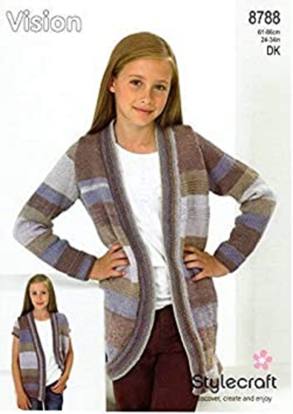 Stylecraft 8788 Childs DK Jackets Knitting Pattern
