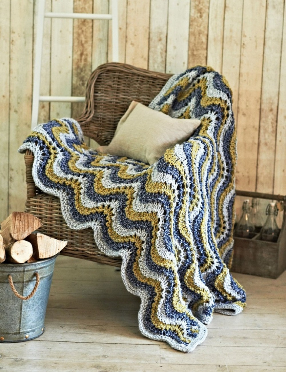 Stylecraft 8824 Super Chunky Cushion Throw Knitting Pattern
