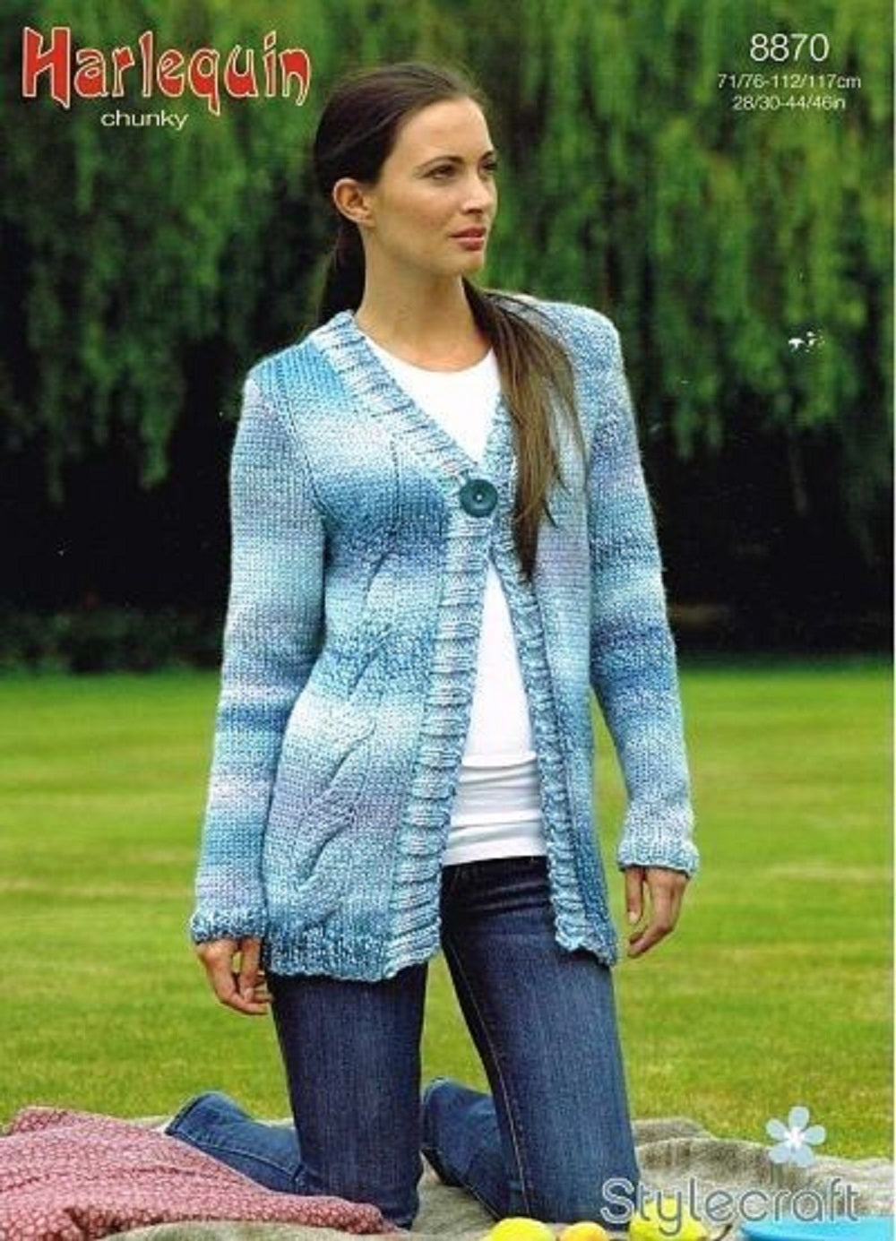 Stylecraft  8870 Adult Chunky Cardigan Knitting Pattern