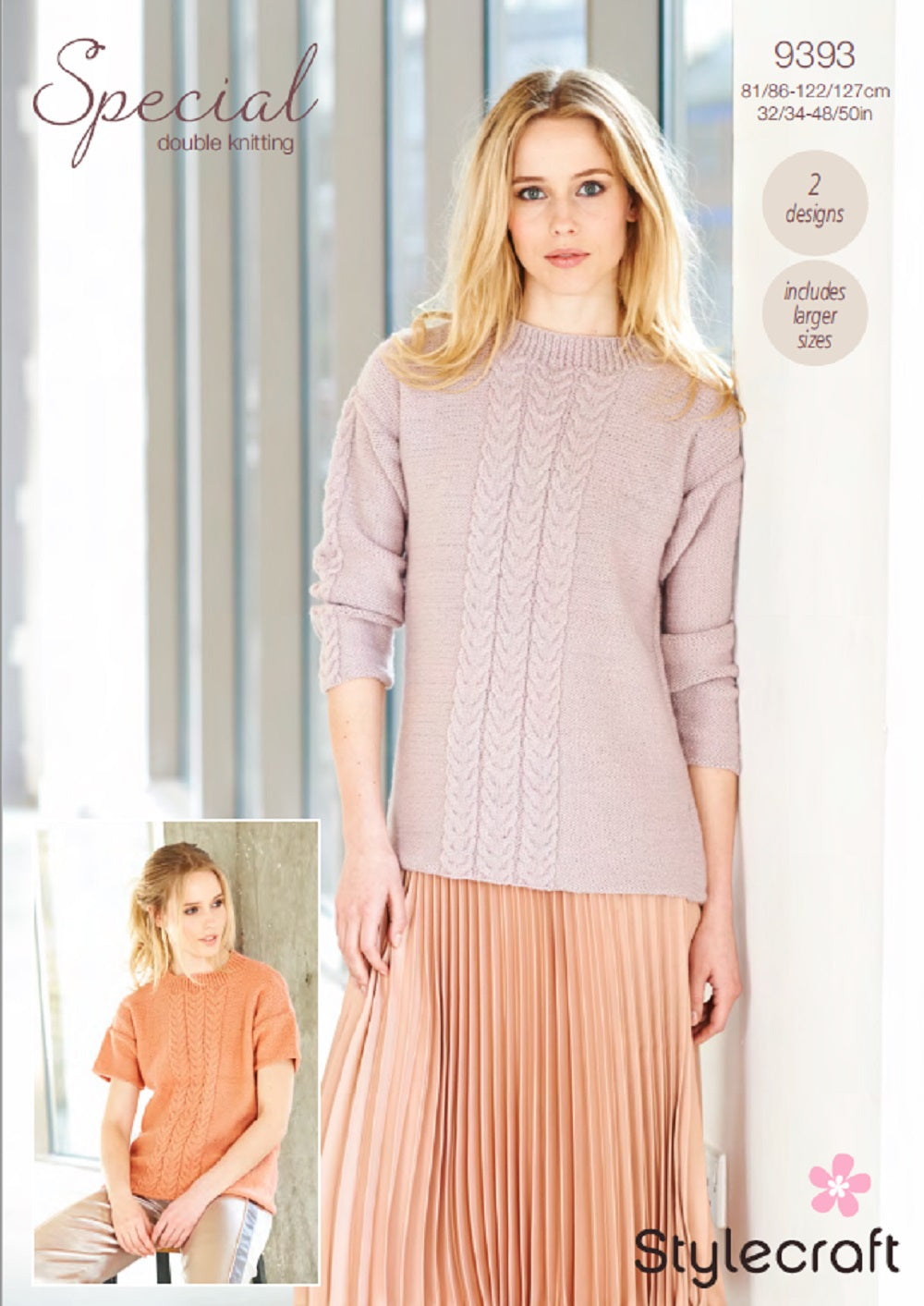 Stylecraft 9393 Sweater Top DK Knitting Pattern