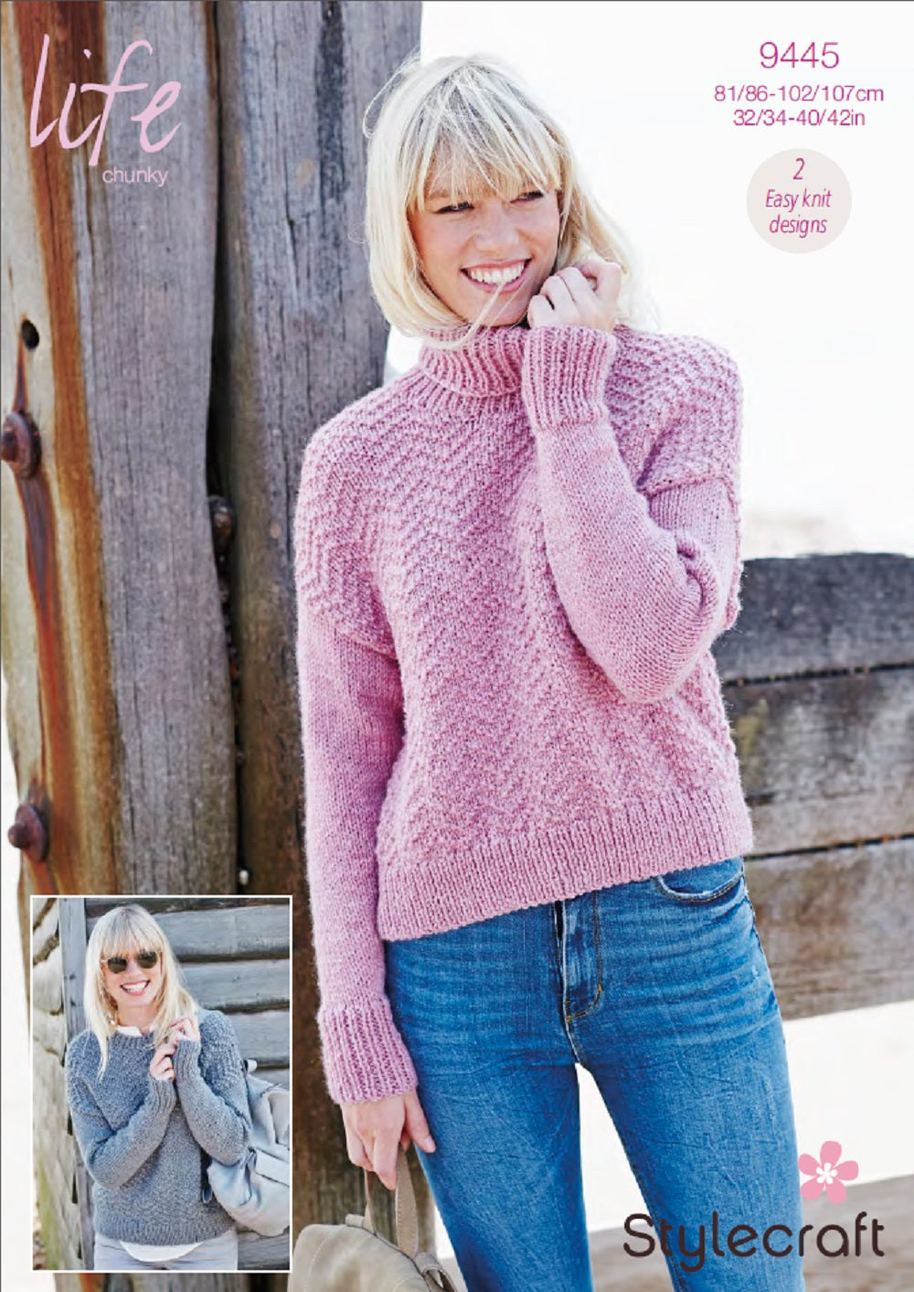 Stylecraft 9445 Sweater Chunky Knitting Pattern