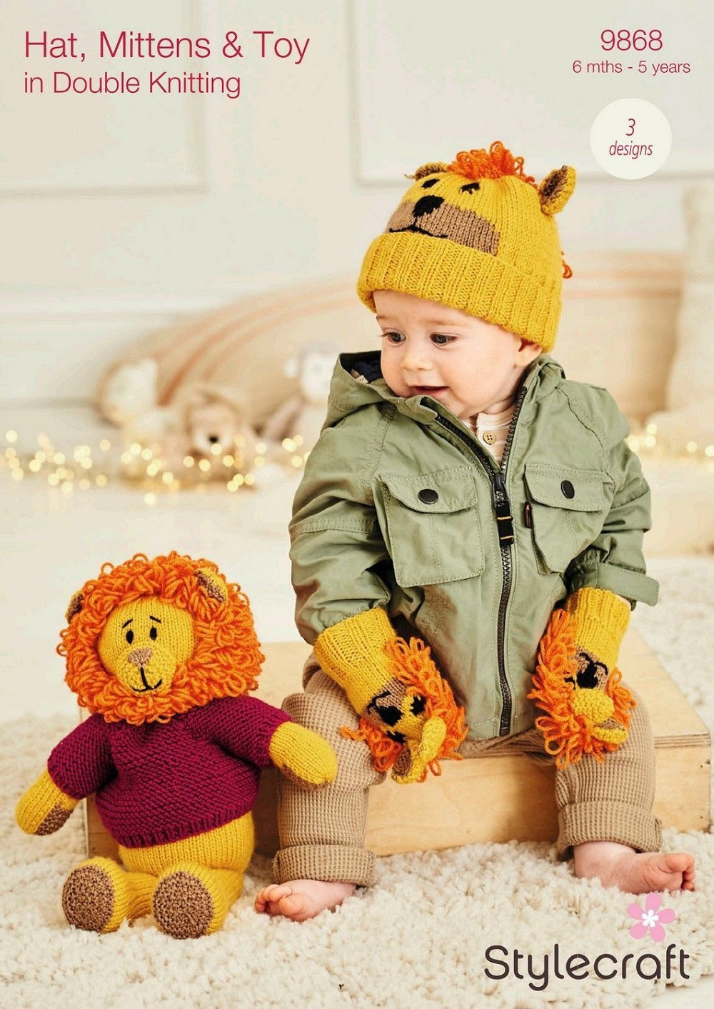 Stylecraft 9868 Baby DK Hat Mittens Toy Knitting Pattern