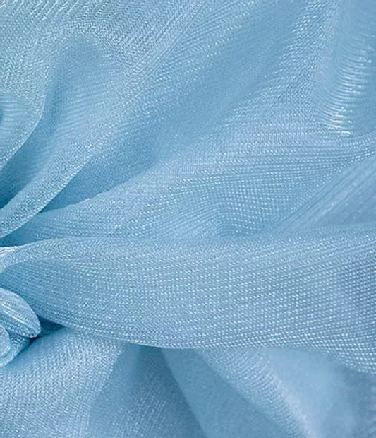 54 inch wide  Coloured Tulle baby blue