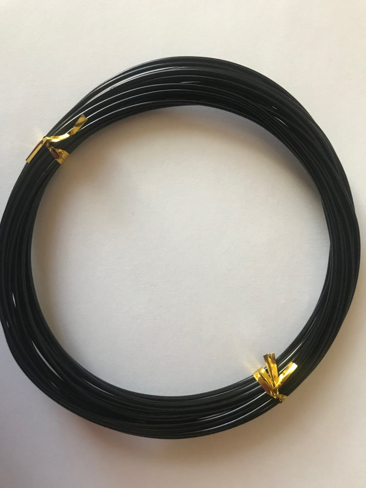 Jewellery Craft Wire Aluminium 1.5mm black