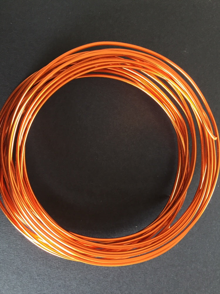 Jewellery Craft Wire Aluminium 1.5mm orange