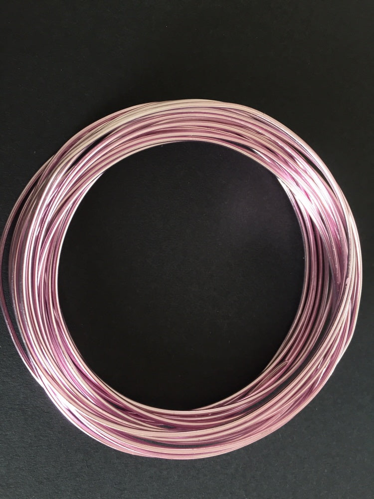 Jewellery Craft Wire Aluminium 1.5mm baby pink