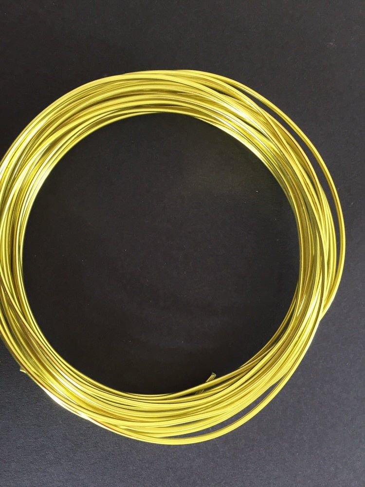 Jewellery Craft Wire Aluminium 1.5mm yellow