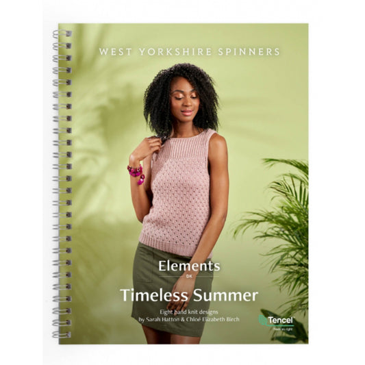 West Yorkshire Spinners Adult DK Timeless Summer Top Cardigan Knitting Pattern Book